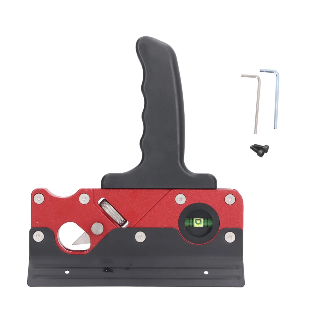 Chamfer Plane Aluminum Alloy Woodworking Hand Planer for Quick Edge Planing Corner Trimming Red