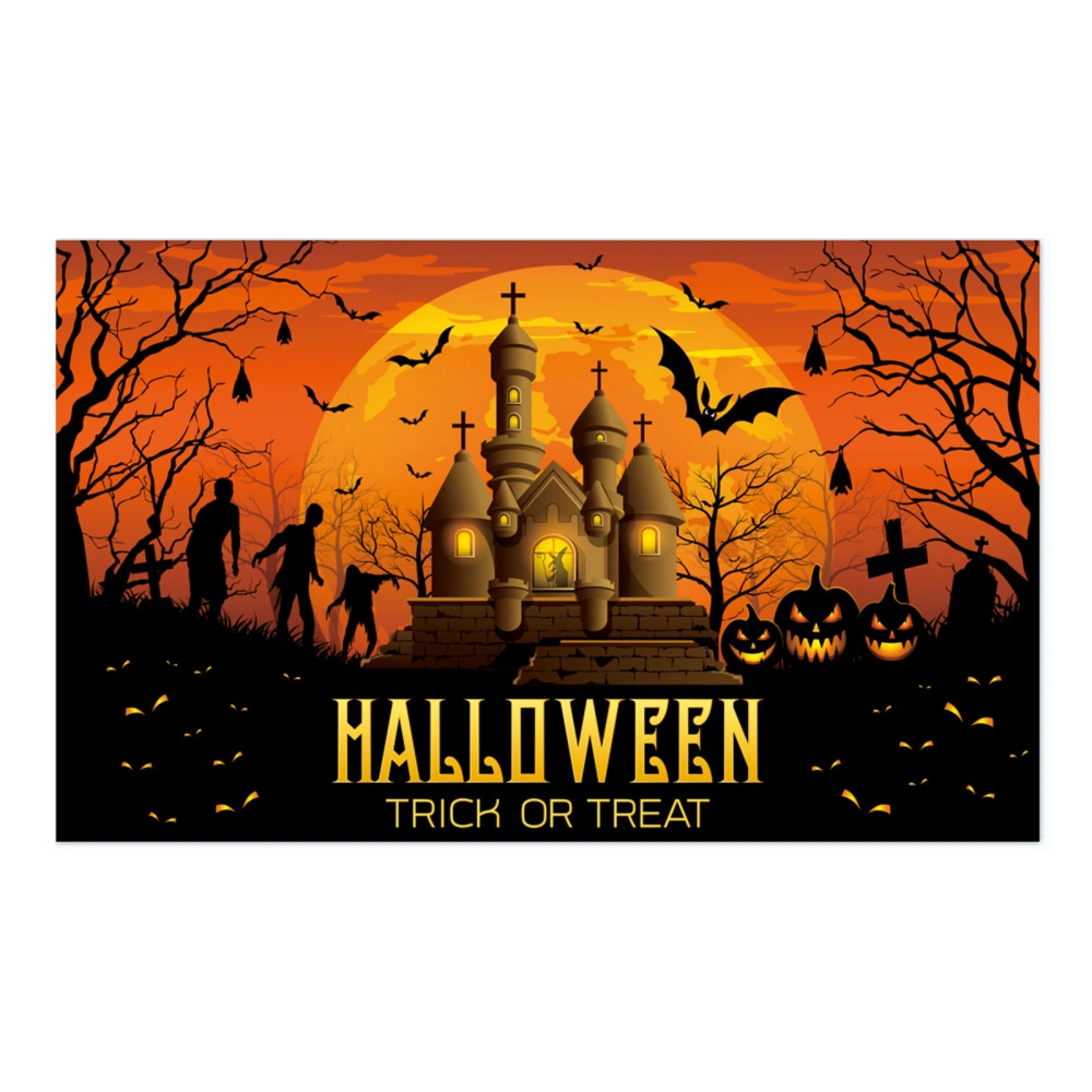 Halloween Poster Backdrop Photography Background Horror Moon Decor