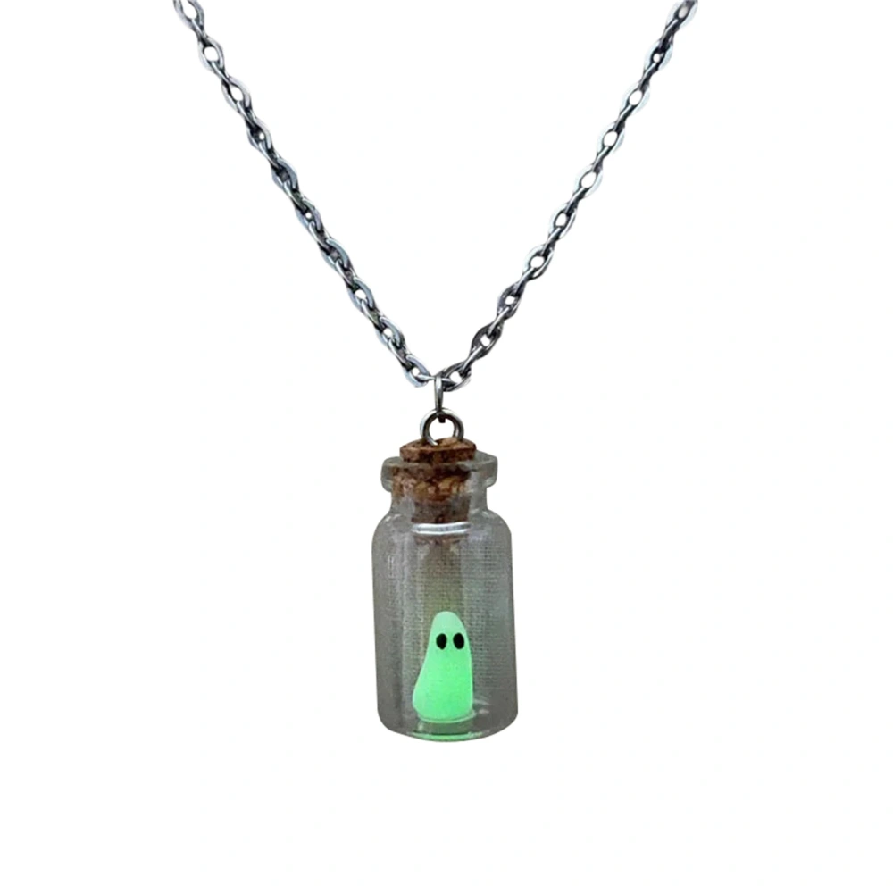 Halloween Ghost Necklace Glow in the Dark Ghost Pendant Necklace