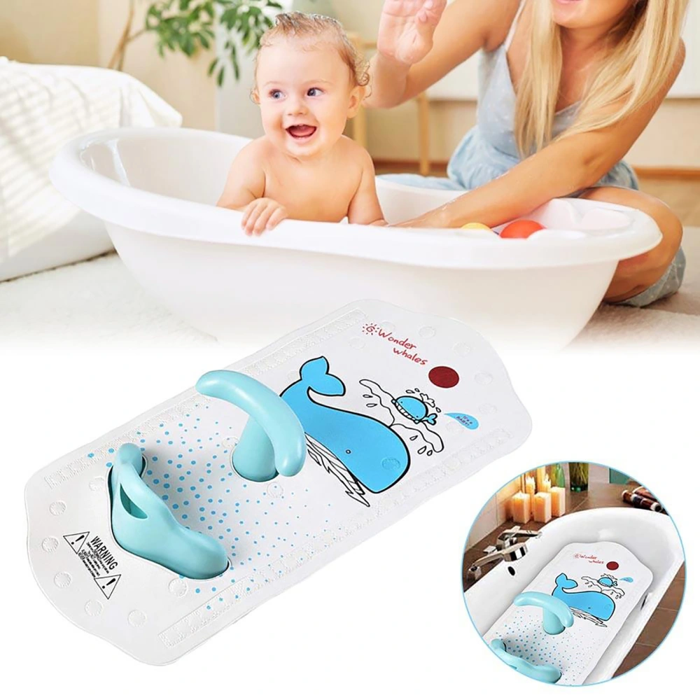 Baby Bath Mat with Baby Shower Seat Children Baby Bath Safety Seat with Mat