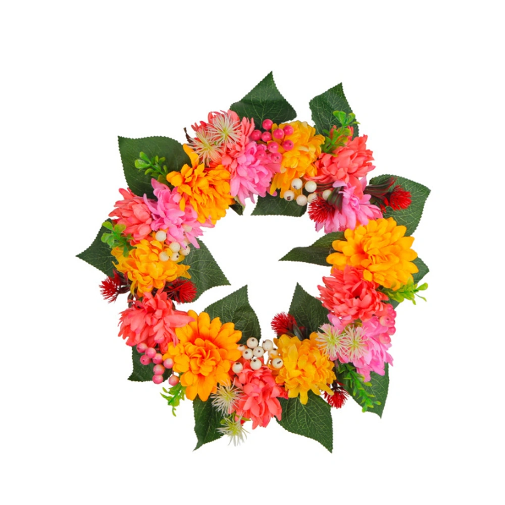 Thanksgiving Wreath Autumn Chrysanthemum Wreath Outdoor Ornaments