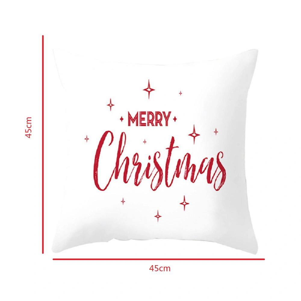 Christmas Theme Printed Pillow Case, Pattern Printed Festival Cushion Cover