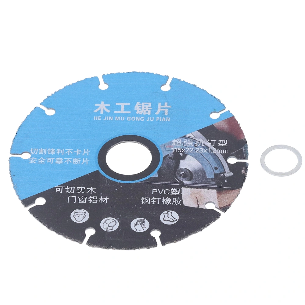 Woodworking Saw Blade with Gasket High Manganese Steel Cutting Wheel for Aluminum PVC Plastic