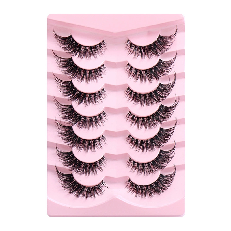 False Eyelashes, Thick Long Wispy Lashes Faux Mink Lash Clusters Eye Makeup Cosmetics