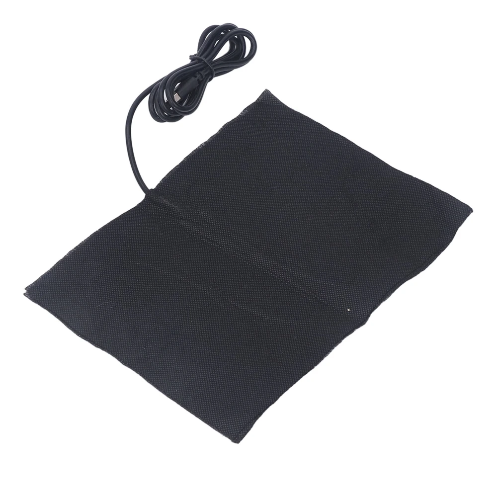 USB Electric Heater Pad Carbon Fiber Foldable 60℃ Electric Heated Pad for Waist DC5V 15 X 20cm