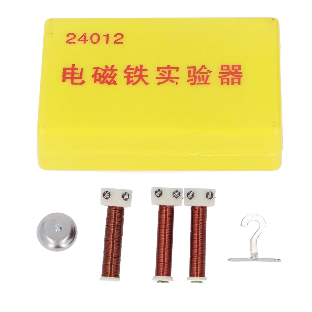 Electromagnet Current Tester Helical Coil Electric Bell Hook Set for Physics Experiment