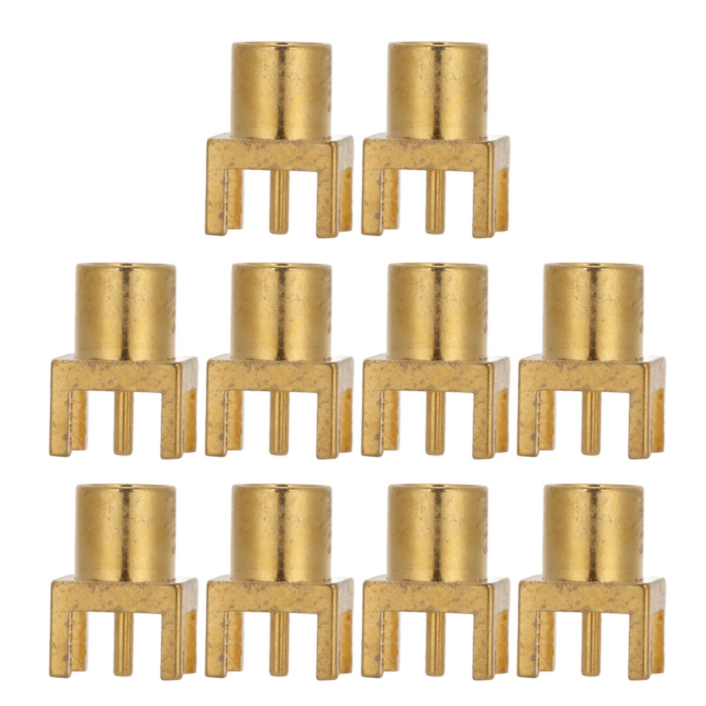 10PCS MCX Socket PCB Soldering Board End Jacks 4 Pin Female Connector OFC Material 50ohms