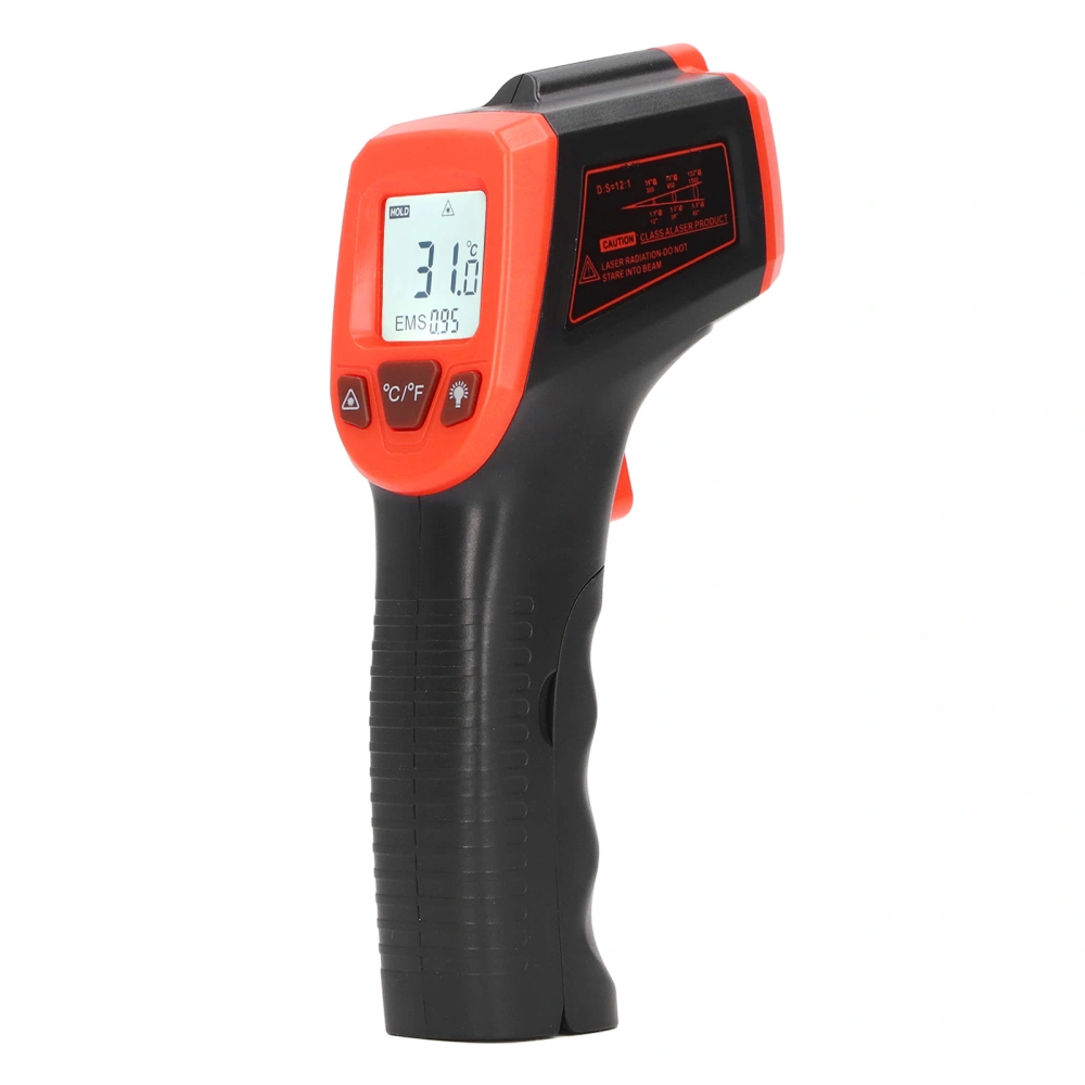 Temperature Measuring Gun Handheld Non Contact Infrared ABS Housing Digital Temperature Gun for Industrial Red