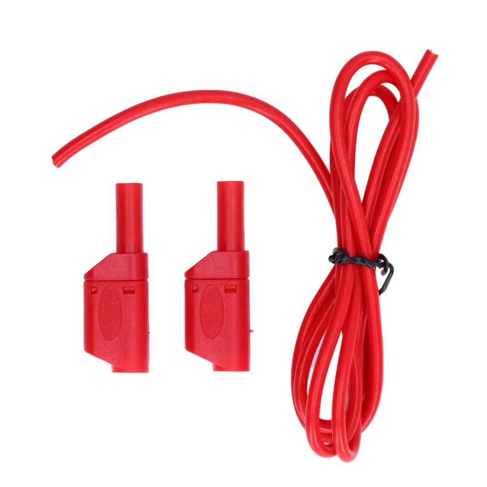 Banana Plug Test Leads Kit Safe Type Male to Male Electrical Multimeter Set J.70016 4mmRed