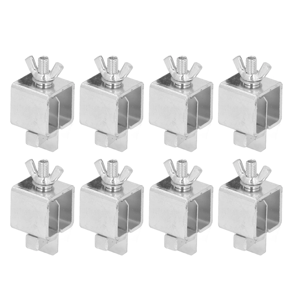 8Pcs Silver Color Butt Welding Clamp Aluminum Alloy Auto Body Panel Welding Butterflies Clamp Kit