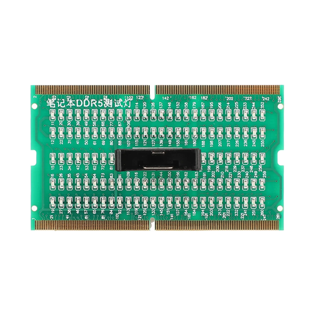 RAM Memory Slot Tester Card PCB Notebook Diagnostic Tester Card for DDR5 Interface Motherboard with LED Indicator