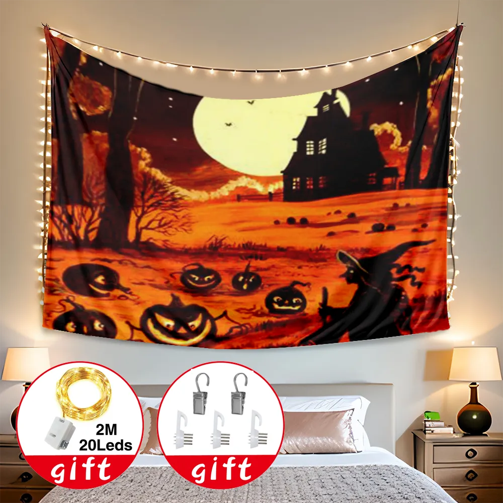 Halloween Tapestry, Festival Tapestry, for Bedroom Spooky Dead,#345