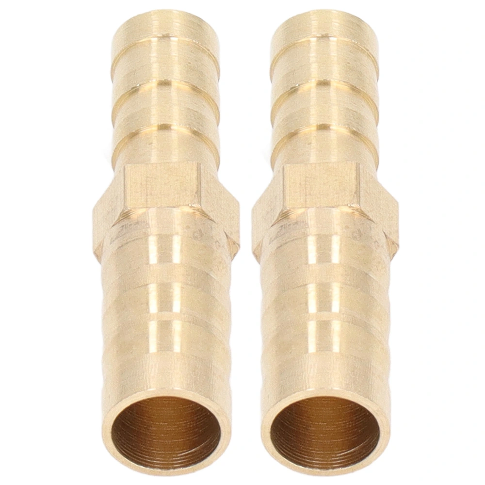 2 Pcs Barbed Fitting Splicer Brass Hose Barb Reducer Hex Reducing Barbed Connector 10mm(3/8in) to 8mm(5/16in)