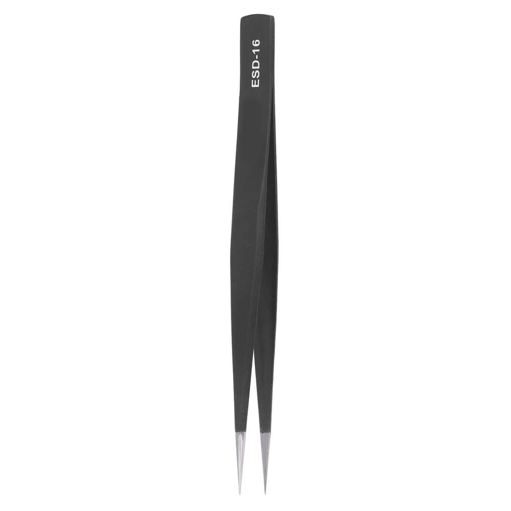 Multifunctional Pointed Anti Static Tweezers Stainless Steel Plastic Coated Repair Tweezers