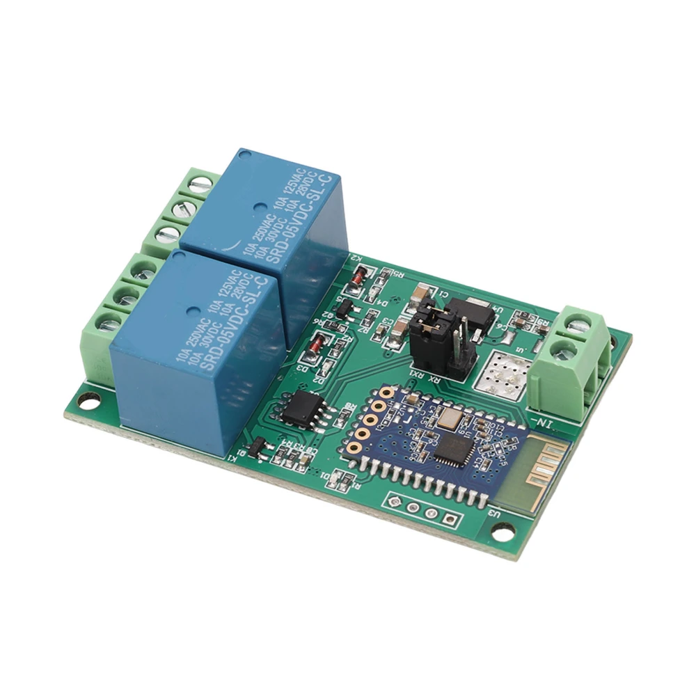 Relay Module 2 Channel Bluetooth Board APP Remote Switch Control with Light Indicator DC 5V