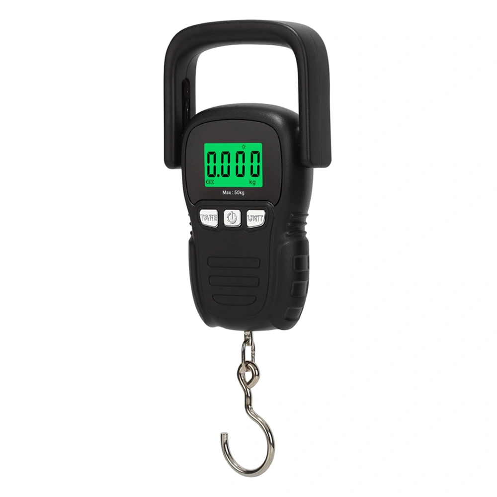 Electronic Hook Scale Portable Digital Hanging Scale Built in Tape Measure Temperature Display