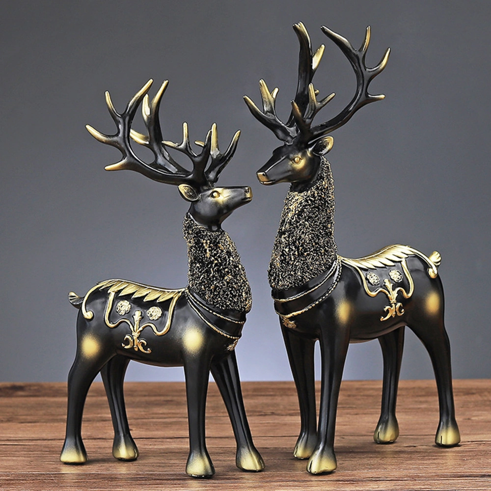 Elk Resin Ornament Style Creative Craft Home Statue Decoration