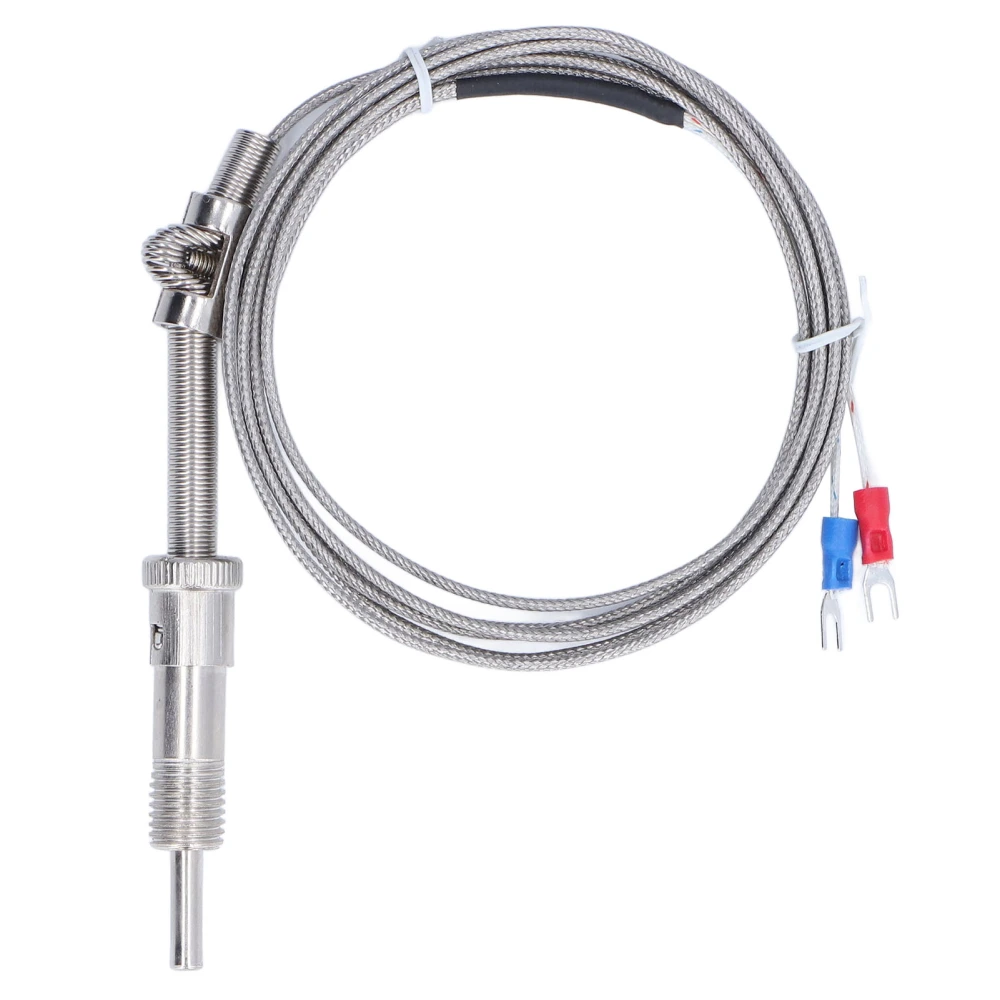 K Type Screw Probe Temperature Sensor Straight Handle Thermocouple Transducer 0‑800℃ WRNT