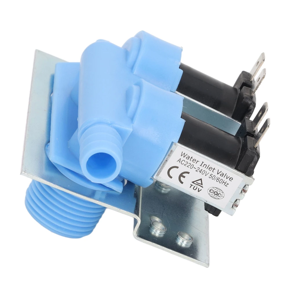 Washer Water Inlet Valve Kit with Mounting Bracket Blue 2 Head 285805 Replacement AC220‑240V