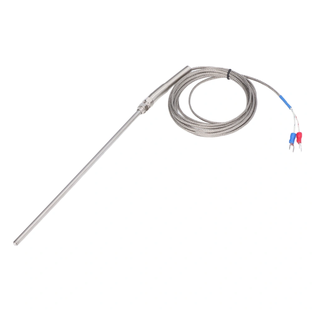 K Type Thermocouple Stainless Steel Thermocouples Probe for Temperature Measurement 200mm 3 Meters