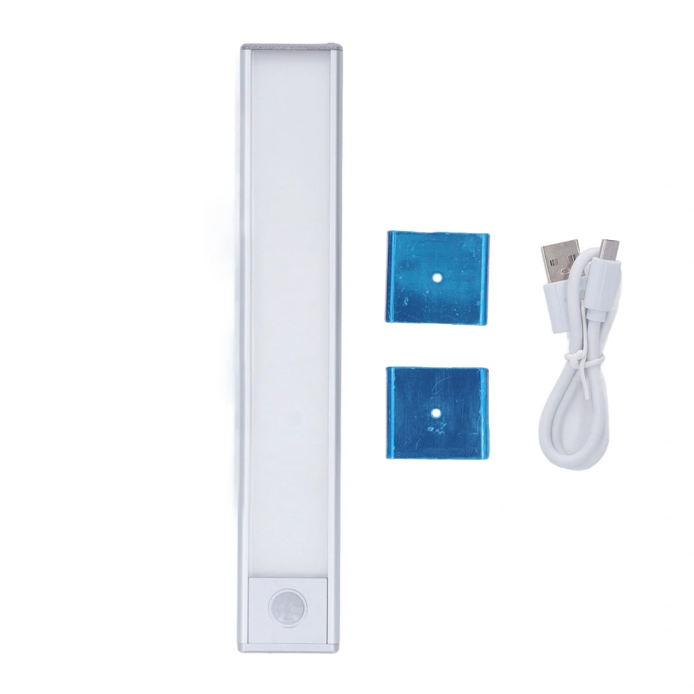 Motion Sensor Induction Light 39 LEDs Smart Sensing Light Strip Magnetic Suction USB Charging Silver