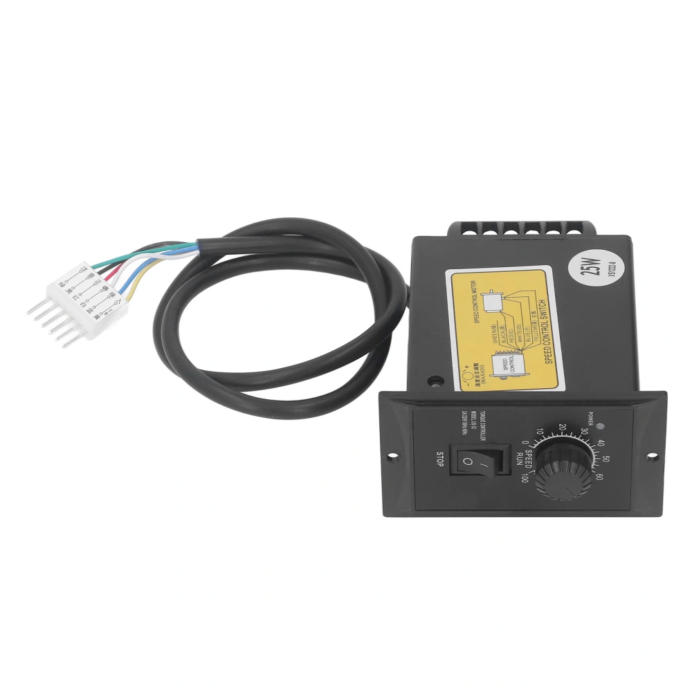 Motor Speed Controller 25W Adjustable Speed Regulator for Equipment Machine