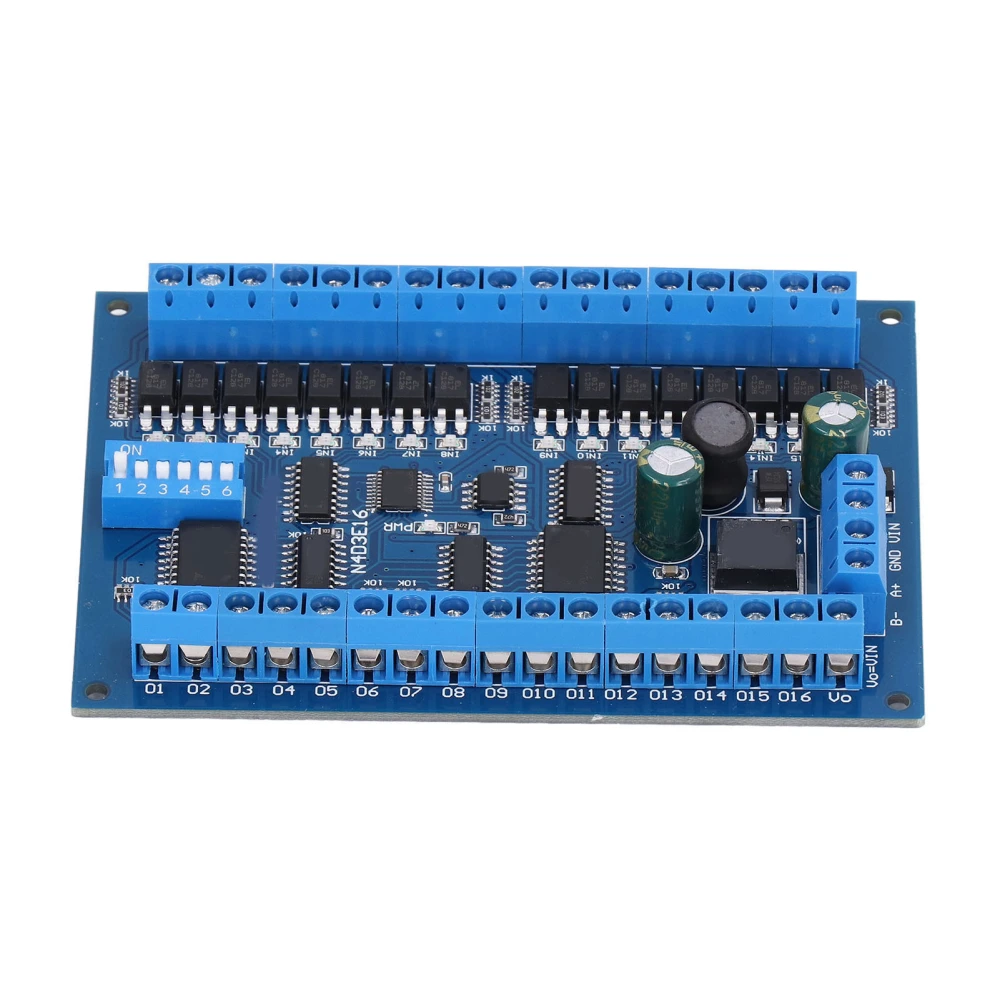 16 Input 16 Output Expansion Board RS485 Remote Control Switch PLC IO Module DC 6.5‑30VOnly with Board