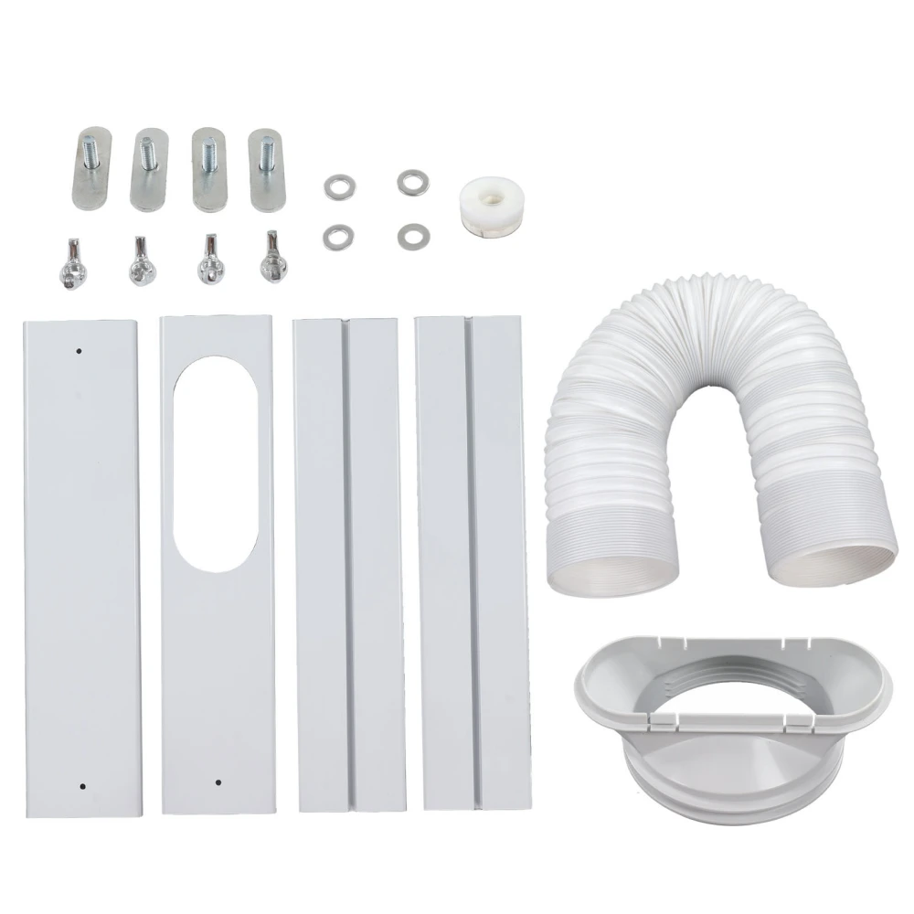 Air Conditioner Window Vent Kit Plate Universal Adapter Hose Portable AC Window Sealing Set for 150mm 130mm Hose