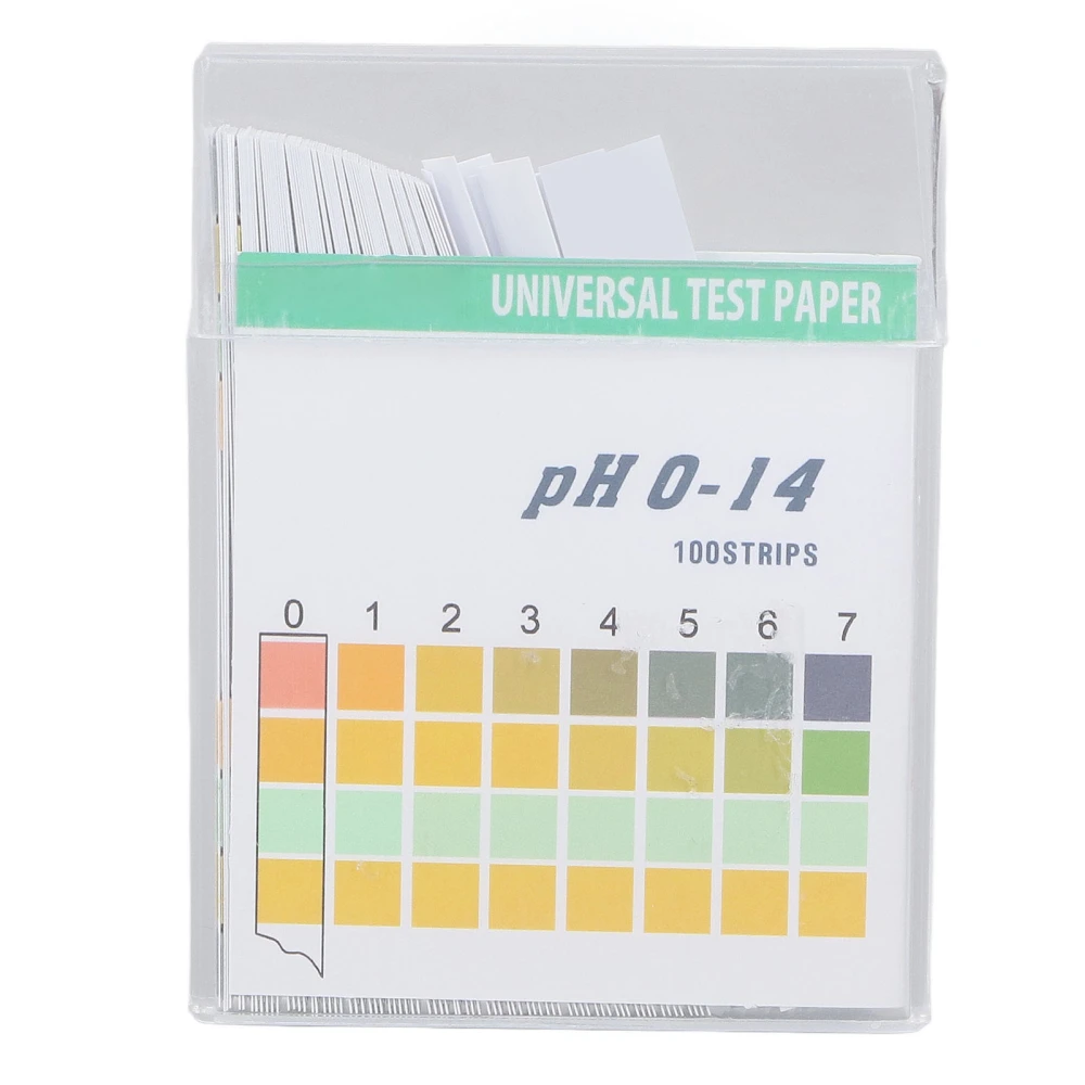 100Pcs PH Paper Professional Measurement Test Strips Accurate Universal for Cosmetics Drinking Water Soil PH0‑14