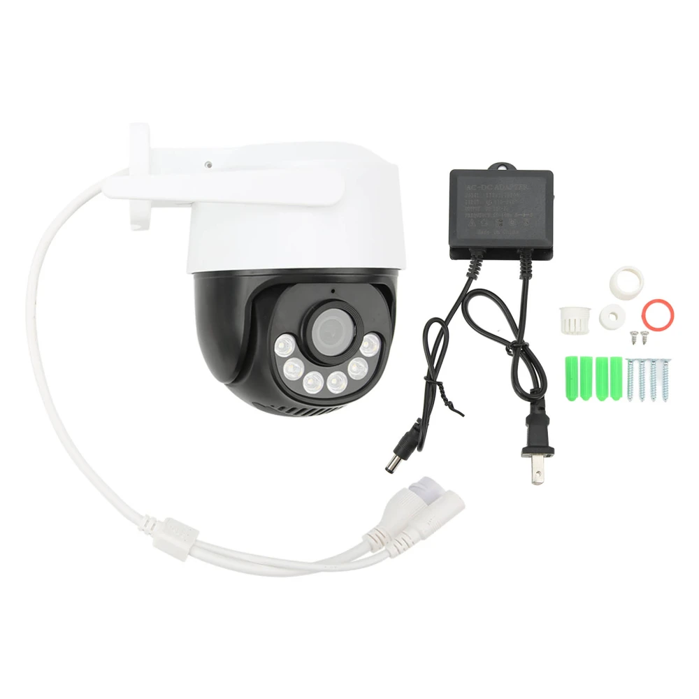 HD WIFI Surveillance Camera Net Monitor Night Vision Outdoor Wireless Security Camera 110‑240V US Plug