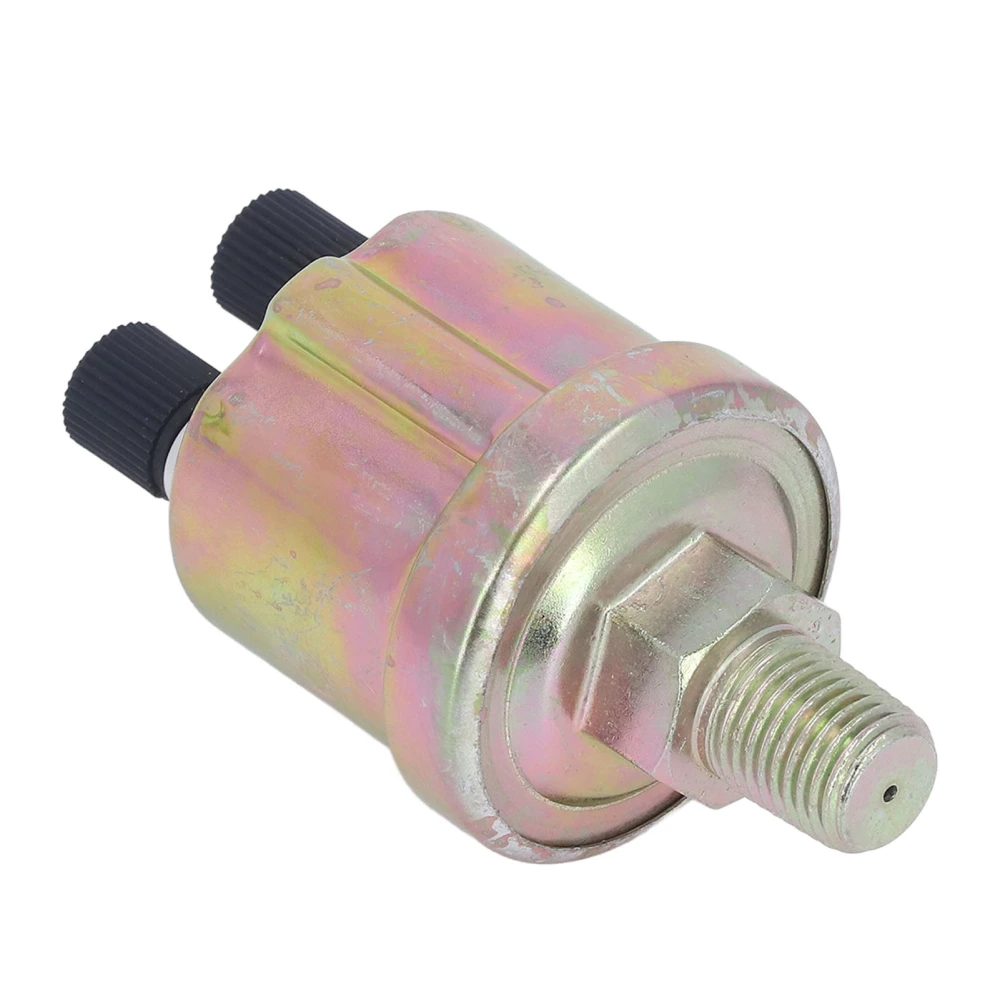 Oil Pressure Sensor 1/4 NPT 0 To 10 Bar Engine Oil Pressure Transducer for VDO Diesel Generator Glossy Double Head