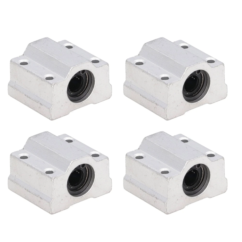 4PCS SCS8UU Linear Ball Bearing Slide Block Aluminum Alloy CNC Machine Slide Unit 8mm Bore