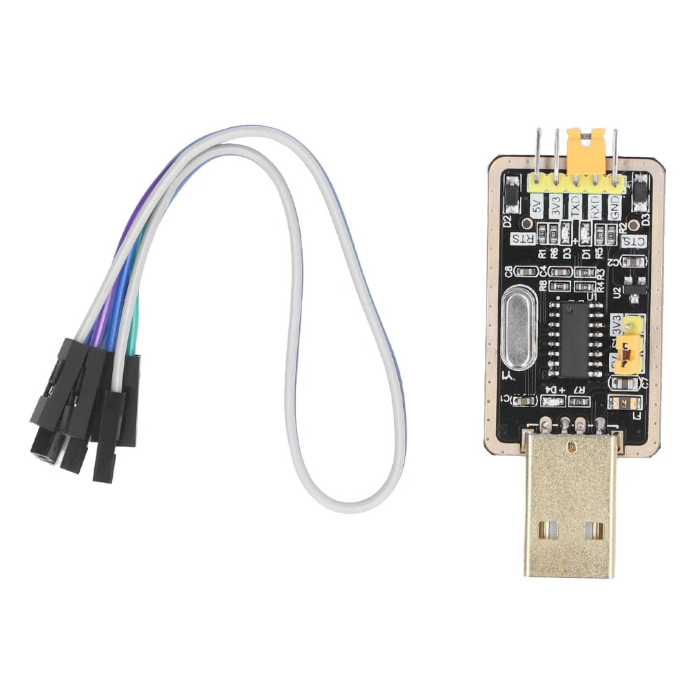 USB to TTL Serial Adapter Module Chip Converter + Debug Cable Components 3.3V 5V