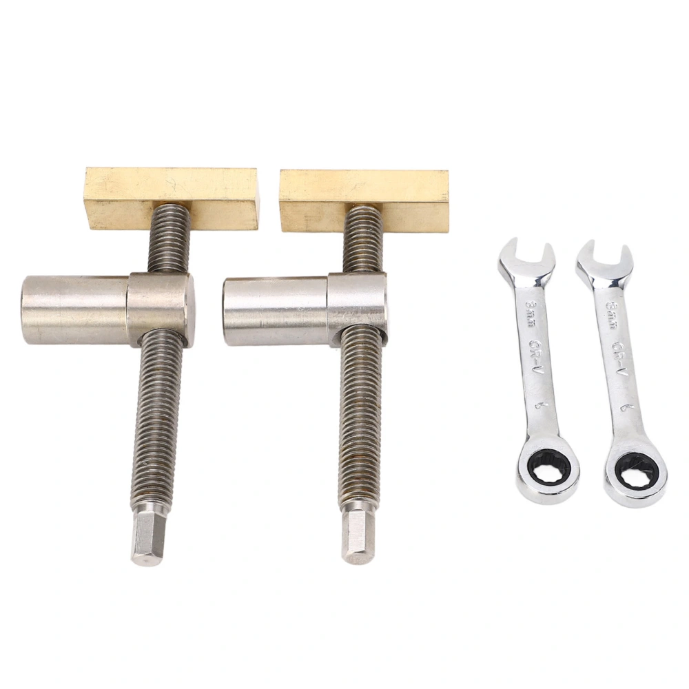 Woodworking Desktop Clip Stainless Steel Brass Block Bench Dog Clamp Workbench Fast Fixed Clip Steel Color 20mm/7.9in