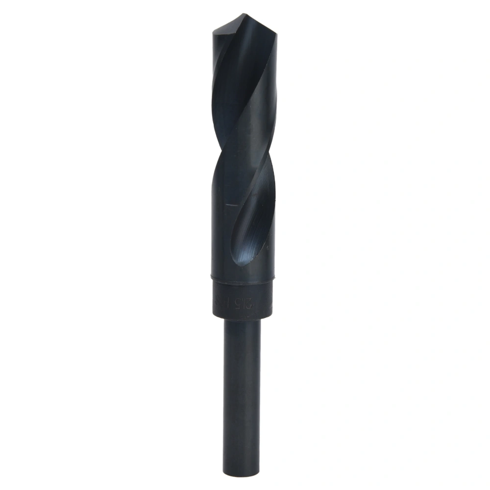 Reduced Shank Drill Bits HSS Twist Straight 1/2in Shank Drilling Tool 21.5mm Black