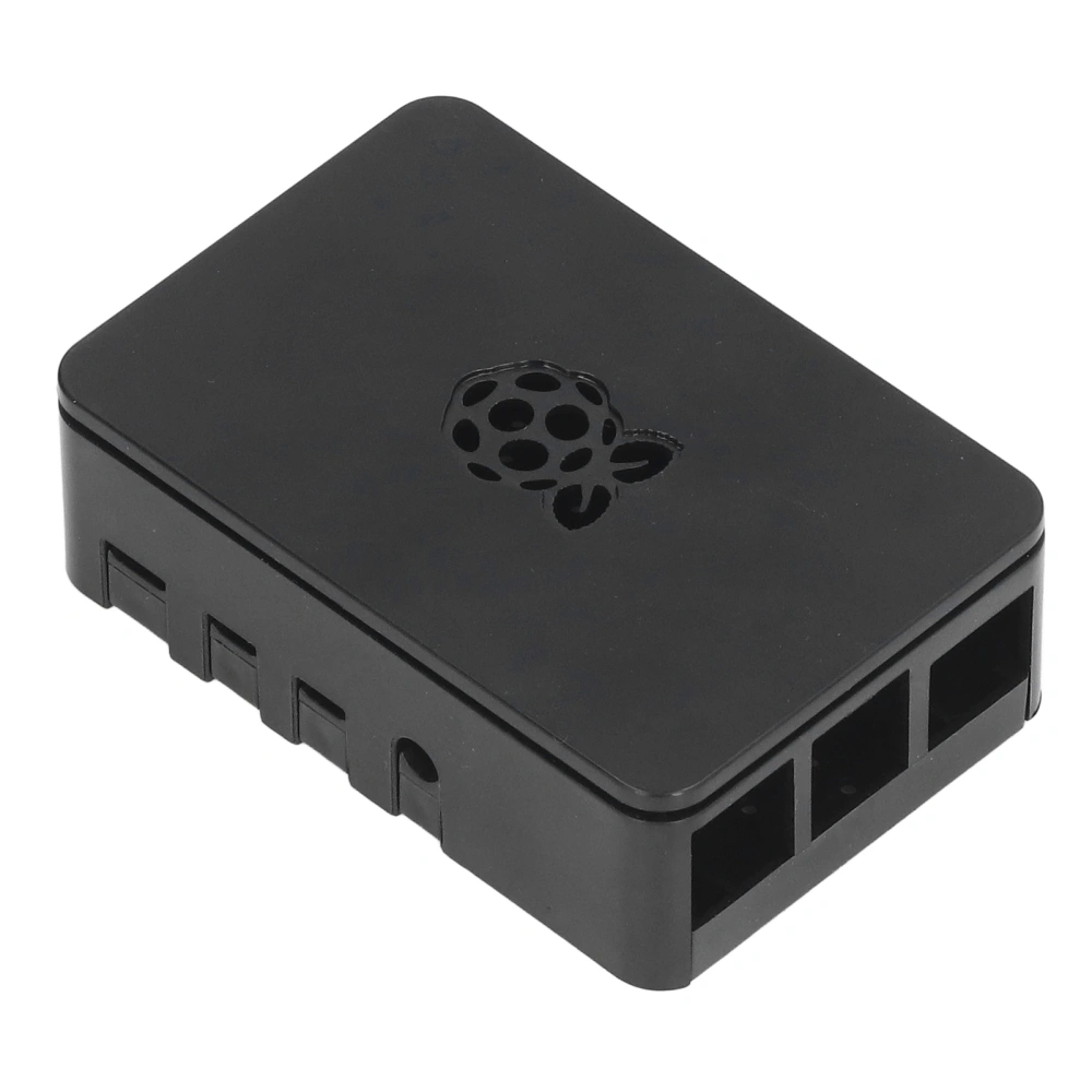 for Raspberry Pi 4 Case ABS Detachable Scratch Resistant Heat Dissipation Protective Shell Black