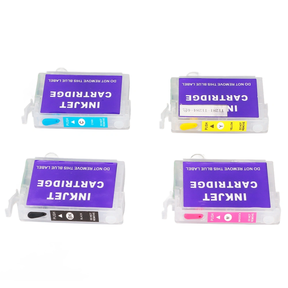 4Pcs Ink Cartridge Printer Accessory Set Kit for Stylus S22 SX125 SX130 SX230 SX235W