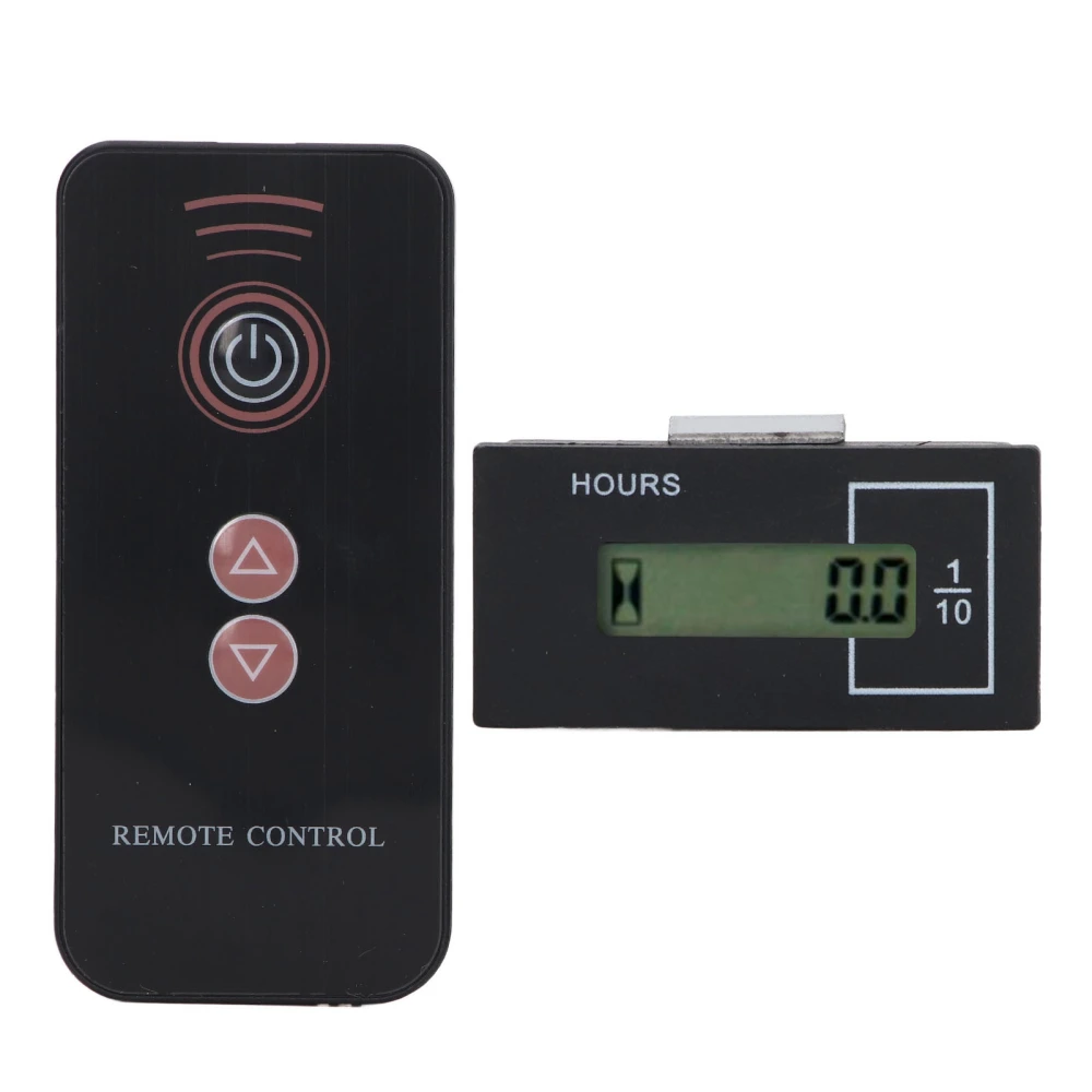 Excavator Timer Hour Meter Remote Control LCD Digital Display 12V‑36V 0‑99999.9H For Kato For Hyundai 9 Square