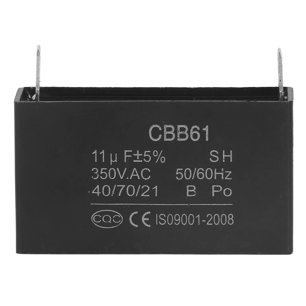 Gasoline Generator Capacitor CBB61 ABS 11μF Air Conditioning Motor Capacitor for Refrigerator 350V