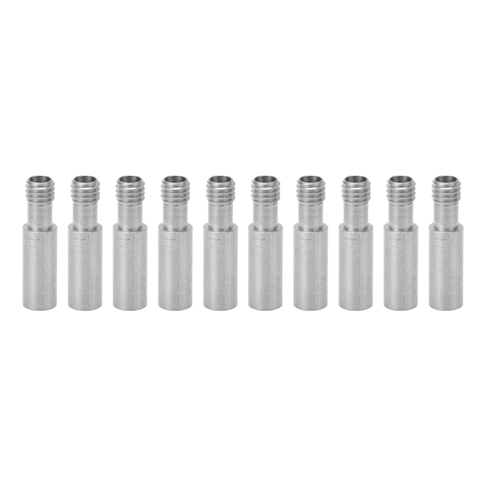 10Pcs M6 Hotend Throat Tube Direct Connection Robust Stainless Steel 3D Printer Hot End Throat Tubing for CR10