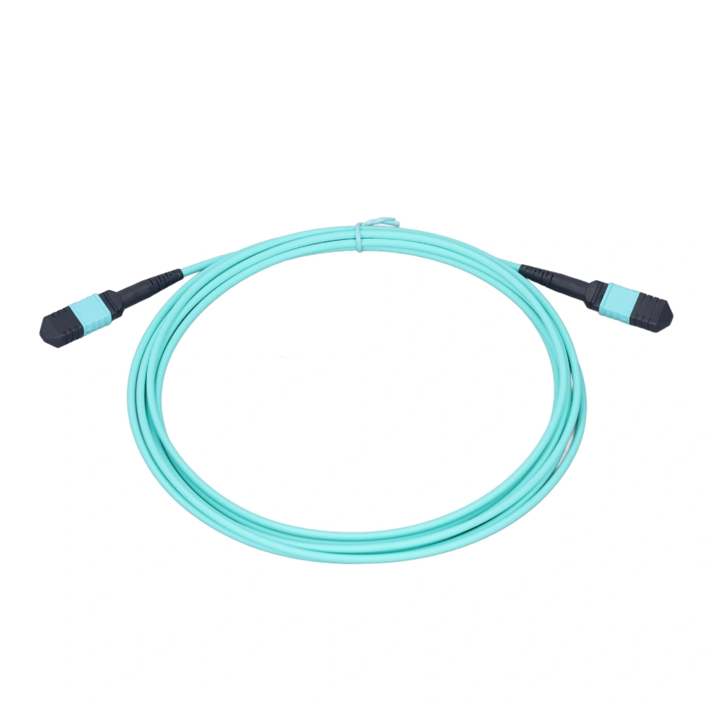 10 Gigabit Optical Fiber Cable 12 Core Multimode PVC Fiber Patch Cord for Communication MPO‑MPO