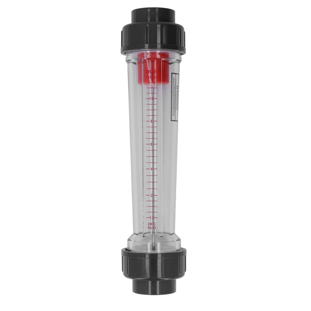 Pipe Type Liquid Flowmeter High Accuracy Transparent Plastic Tube Flow Meter 1.2‑12m³ Per Hour