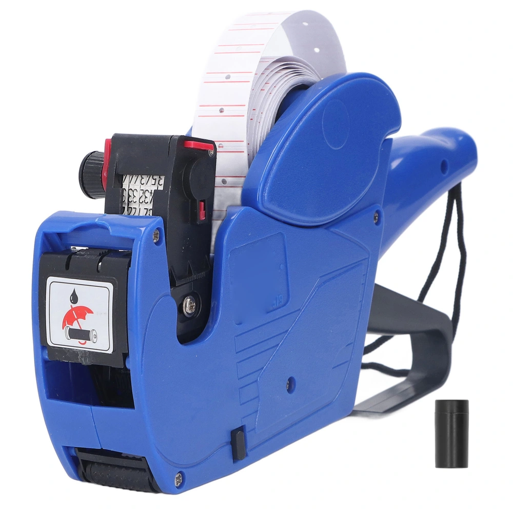 Price Labeling Machine 8 Marking Digits Portable Price Tag Device for Store Factory Warehouse Blue