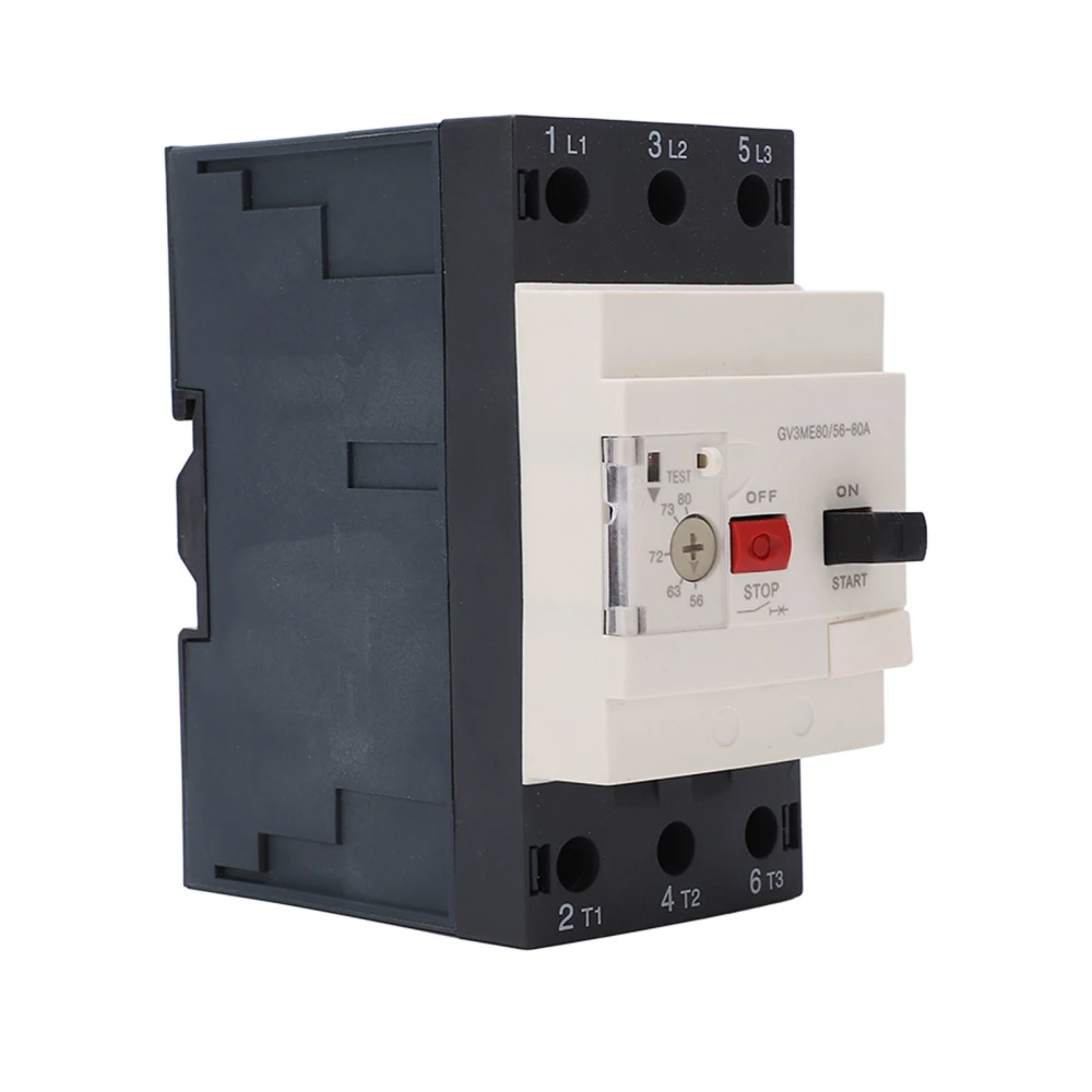 Motor Circuit Breaker Button Type Thermal Magnetic Current Shortcircuit Protection 56‑80A 690V