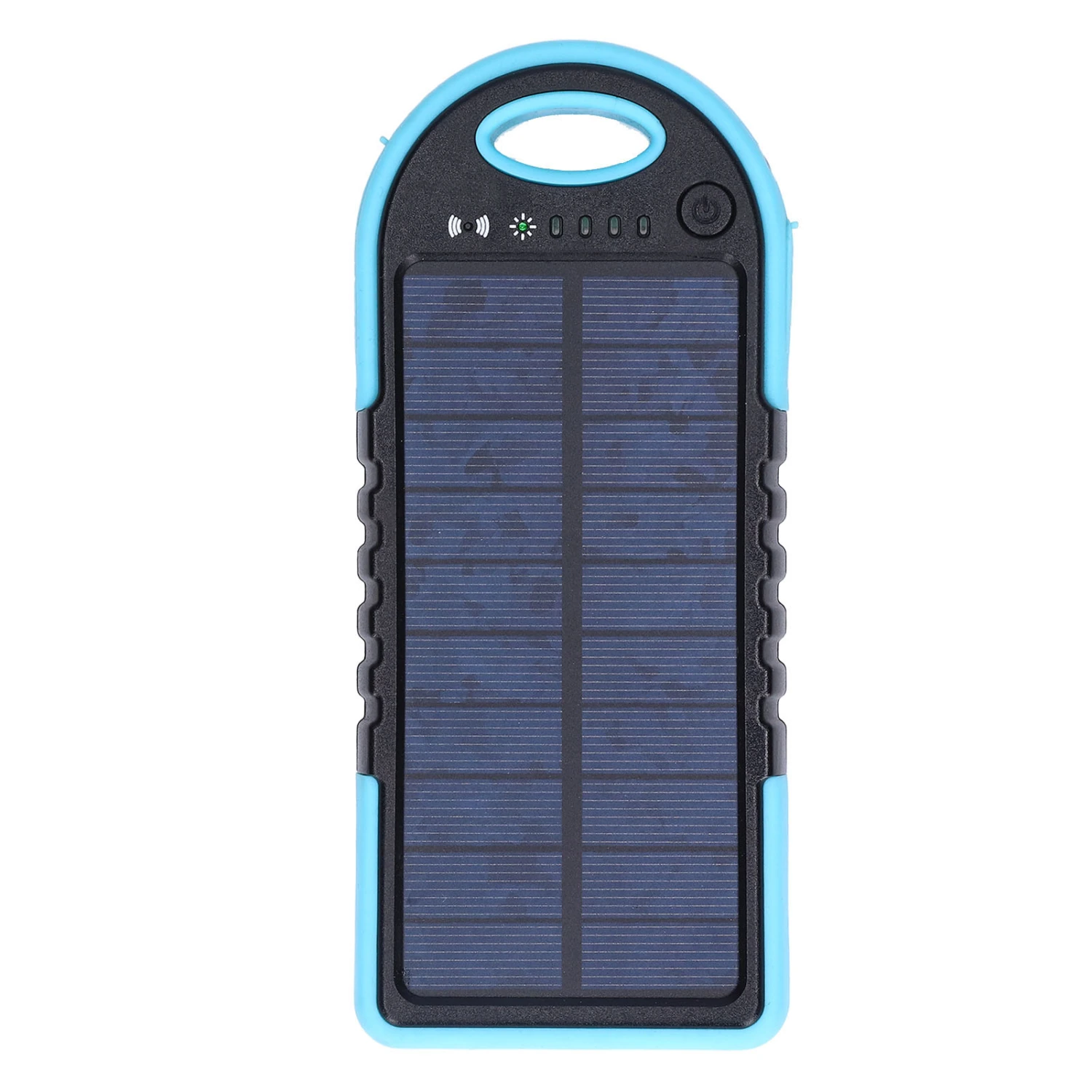 Wireless Solar Power Bank Battery Pack 10000mAh 18W USB Type C QC 3.0 PD Fast Portable ChargerBlue