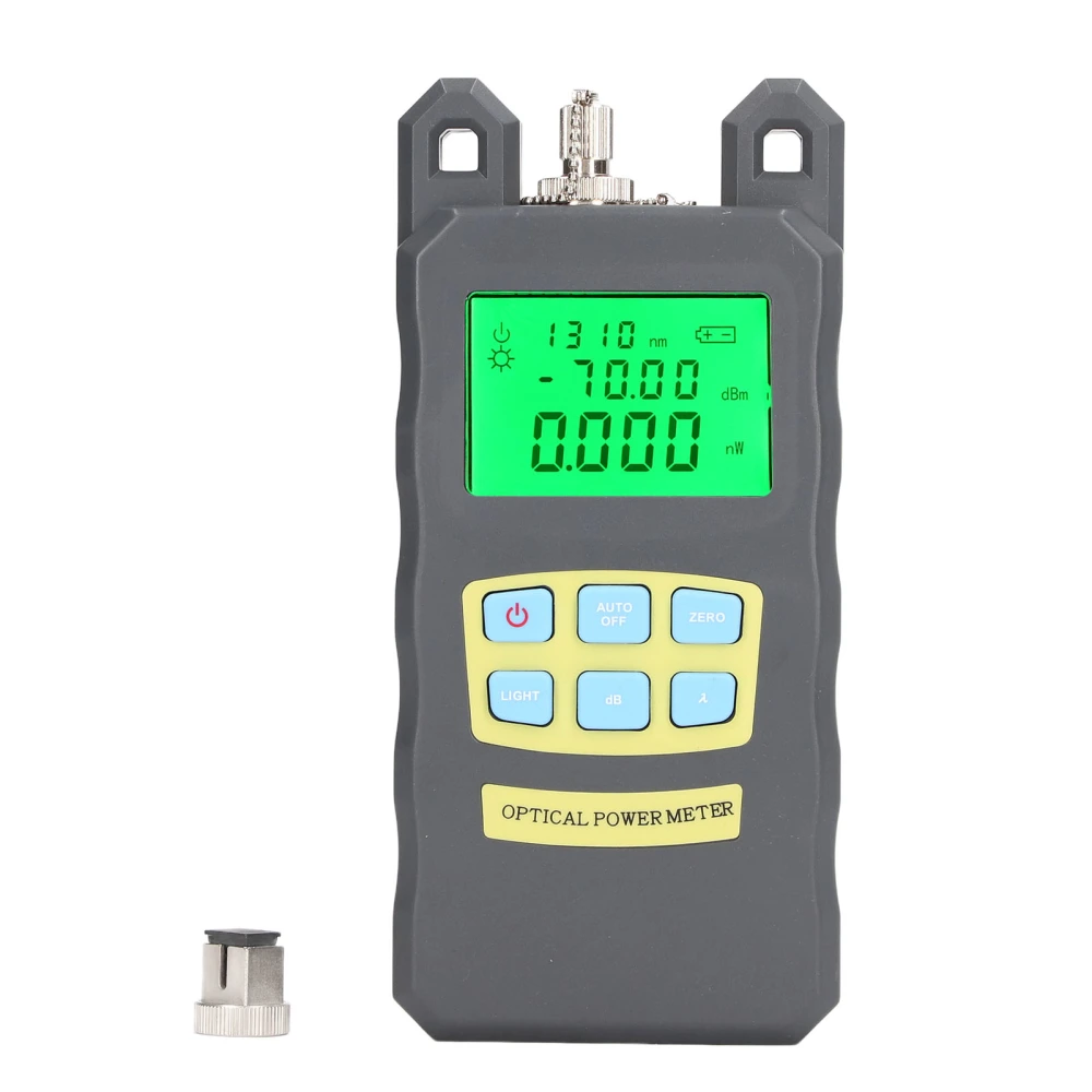 Optical Power Meter Accurate 2.5mm Interface Optical Fiber Power Meter with SC Connector Gray