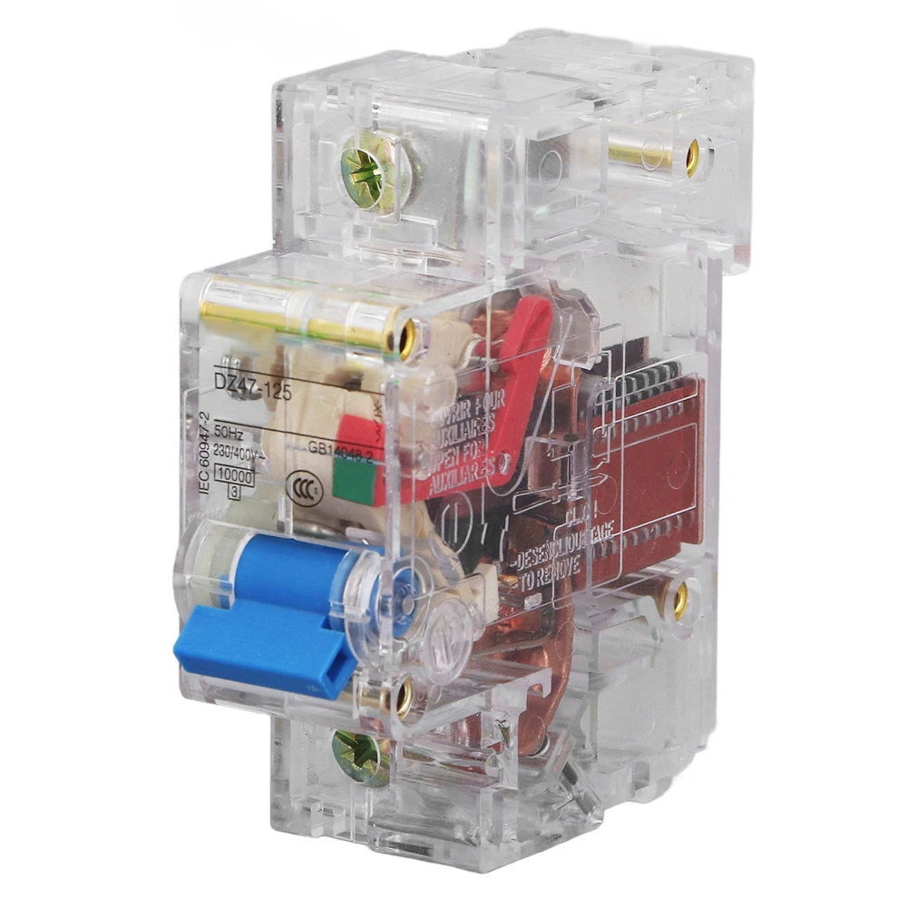 Circuit Breaker Transparent 1P Sensitive Operation ABS Circuit Breaker 400V