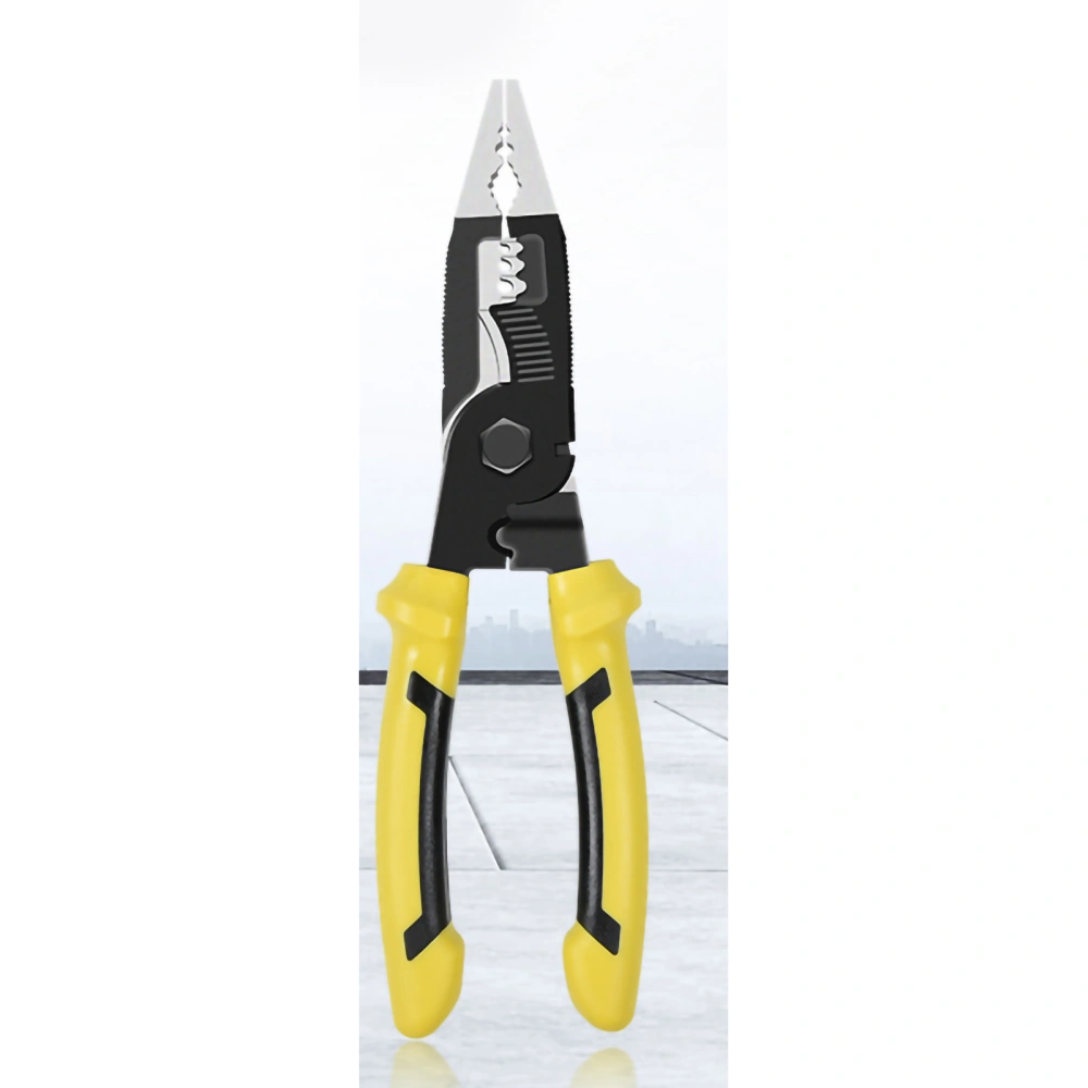 Wire Stripper Cutter Crimper Cable Pliers AWG10‑14 Hand Stripping Crimping Cutting ToolYellow