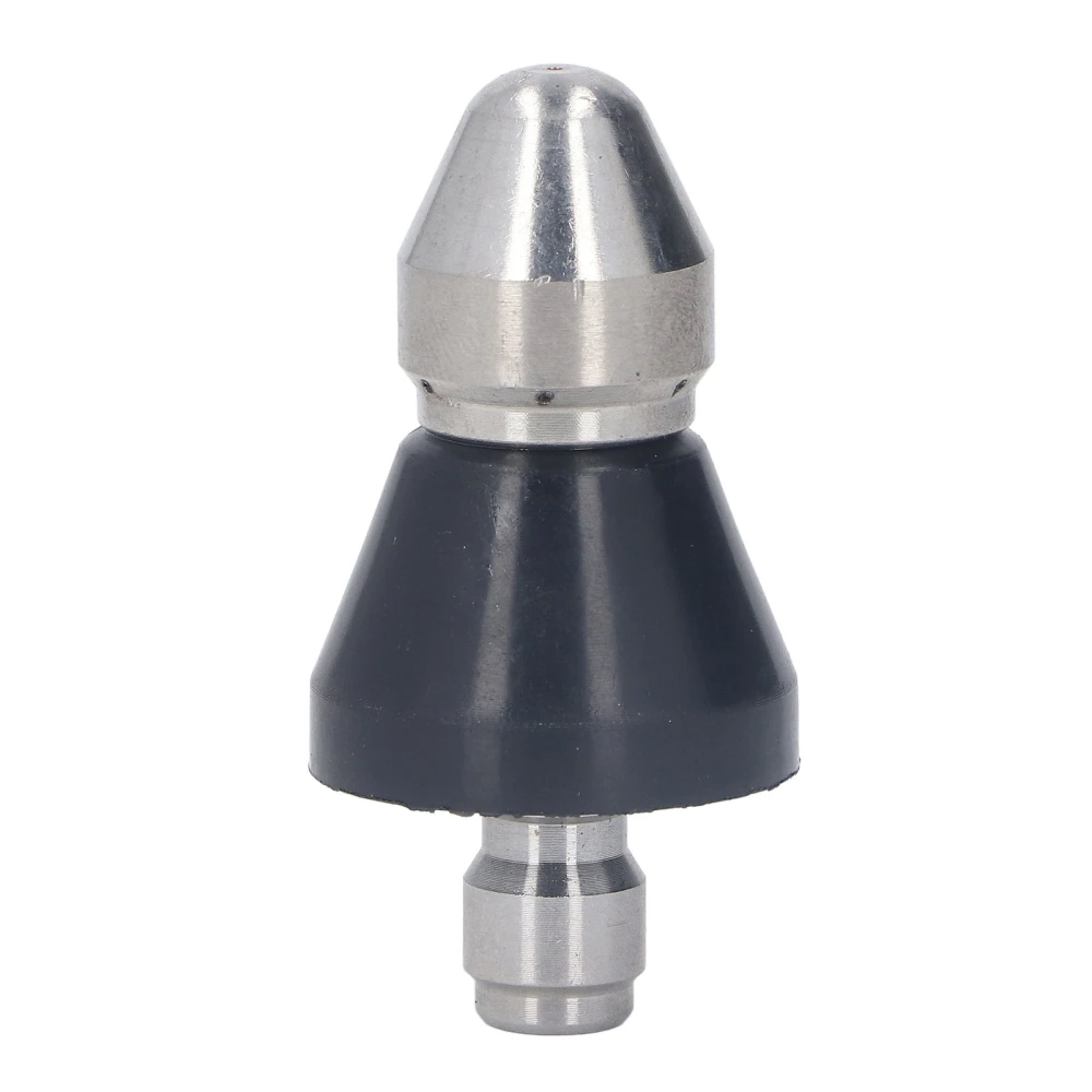 Pressure Washer Turbo Nozzle Pointed 5000PSI Mini Compact Stainless Steel Turbo Nozzle for Replacement Middle Head Rear 6 Holes 1/4in NPT