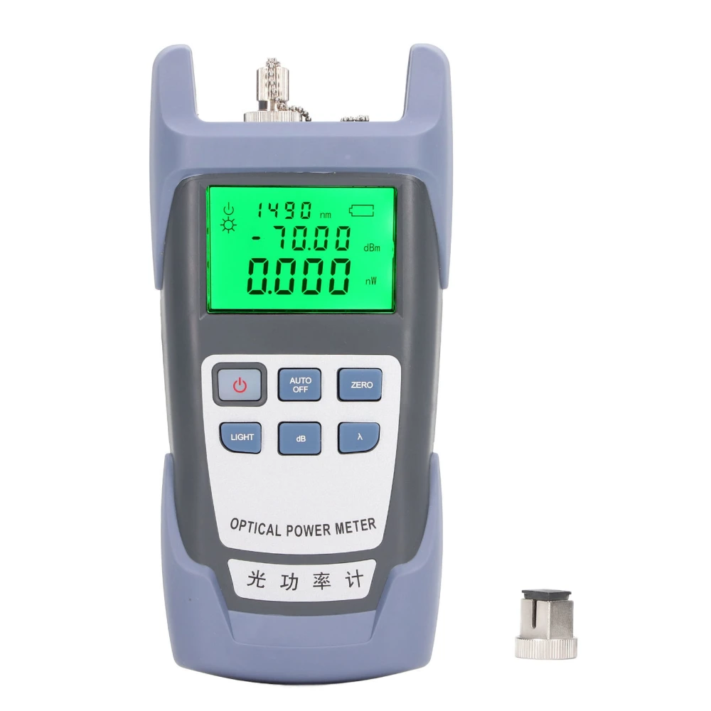 Optical Power Meter 7 Wavelengths Support Standard 2.5mm Interface Fiber Optic Cable Tester Visual Fault Locator